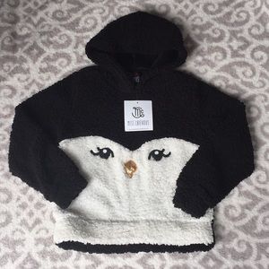 NWT Girls Penguin Hoodie